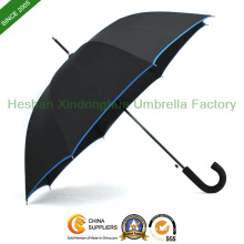 27" Automatic Fiberglass Golf Umbrella with Rubber Handle (GOL-0027BFR)